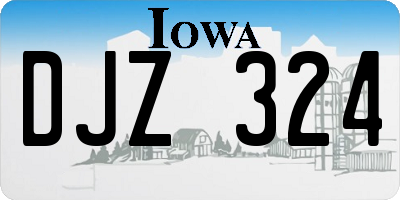 IA license plate DJZ324