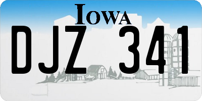 IA license plate DJZ341