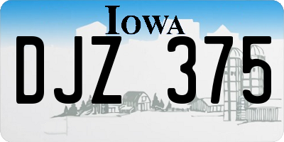 IA license plate DJZ375