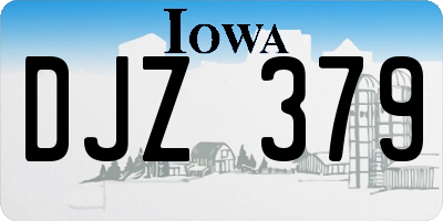 IA license plate DJZ379