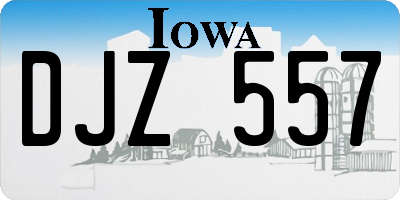 IA license plate DJZ557