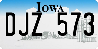 IA license plate DJZ573