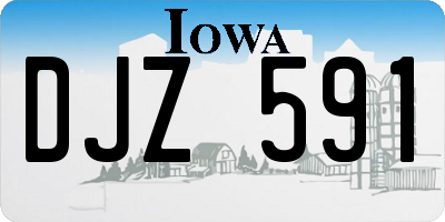 IA license plate DJZ591