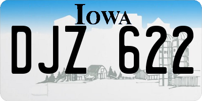 IA license plate DJZ622