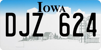IA license plate DJZ624