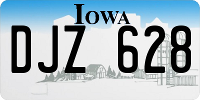 IA license plate DJZ628
