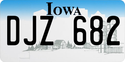 IA license plate DJZ682