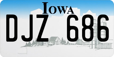 IA license plate DJZ686