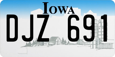 IA license plate DJZ691