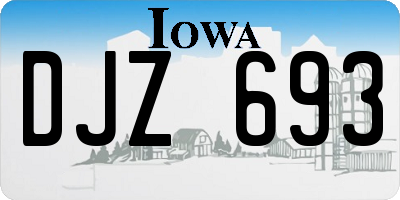 IA license plate DJZ693