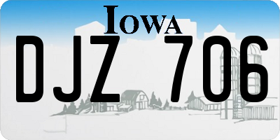 IA license plate DJZ706