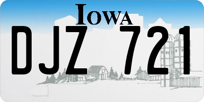 IA license plate DJZ721