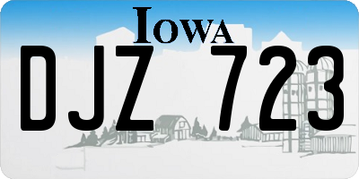 IA license plate DJZ723