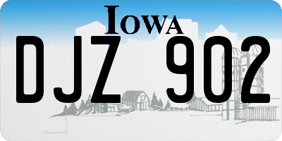IA license plate DJZ902