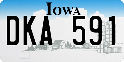 IA license plate DKA591