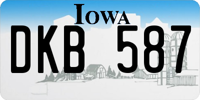IA license plate DKB587