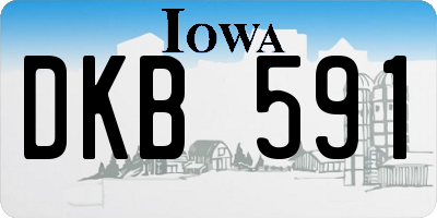 IA license plate DKB591