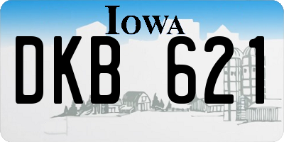 IA license plate DKB621