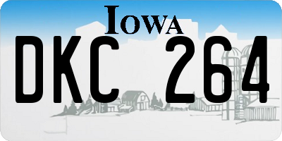 IA license plate DKC264