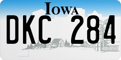 IA license plate DKC284