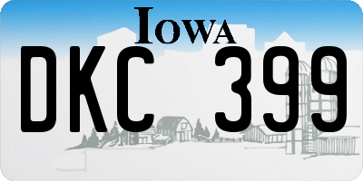IA license plate DKC399