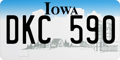 IA license plate DKC590