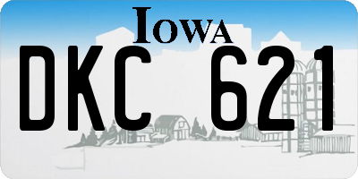 IA license plate DKC621