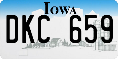 IA license plate DKC659