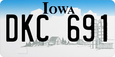 IA license plate DKC691