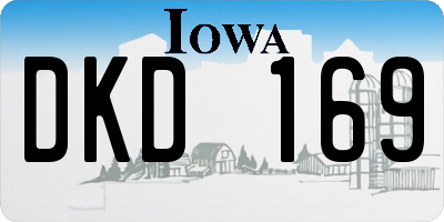 IA license plate DKD169
