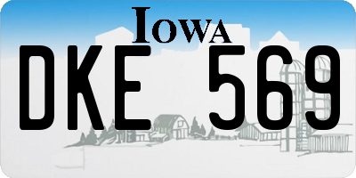 IA license plate DKE569