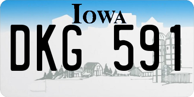 IA license plate DKG591