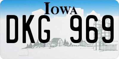 IA license plate DKG969