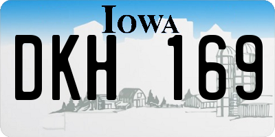 IA license plate DKH169