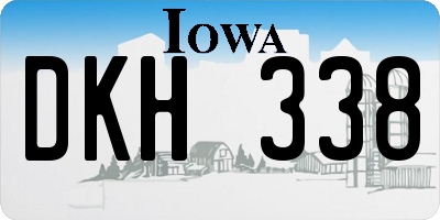 IA license plate DKH338