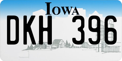 IA license plate DKH396