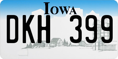 IA license plate DKH399