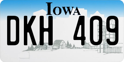 IA license plate DKH409