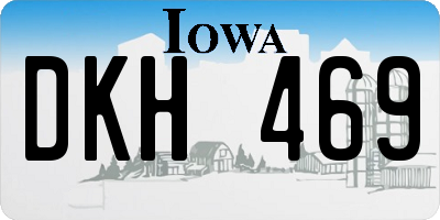 IA license plate DKH469