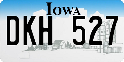 IA license plate DKH527