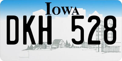 IA license plate DKH528