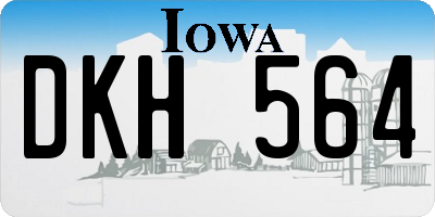 IA license plate DKH564
