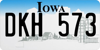 IA license plate DKH573