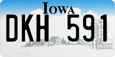 IA license plate DKH591