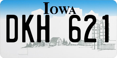 IA license plate DKH621