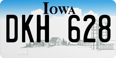 IA license plate DKH628