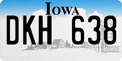 IA license plate DKH638