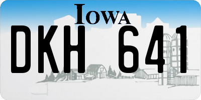 IA license plate DKH641