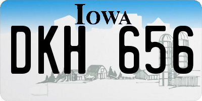 IA license plate DKH656