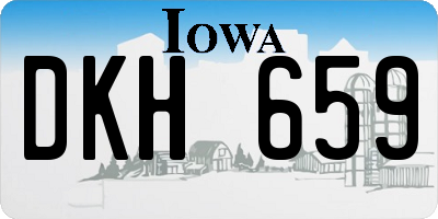IA license plate DKH659